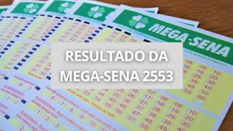 Resultado da Mega-Sena 2553: números sorteados hoje (10/01/23)