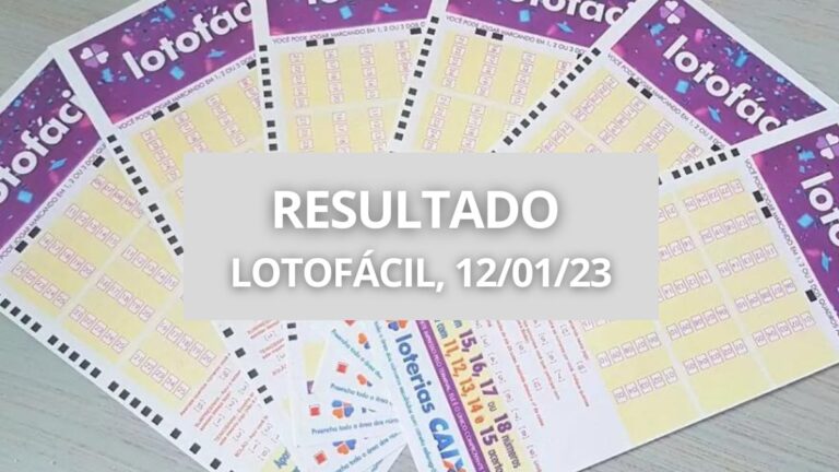 Resultado Lotofácil 2712 com sorteio ao vivo na quinta, dia 12/01/23