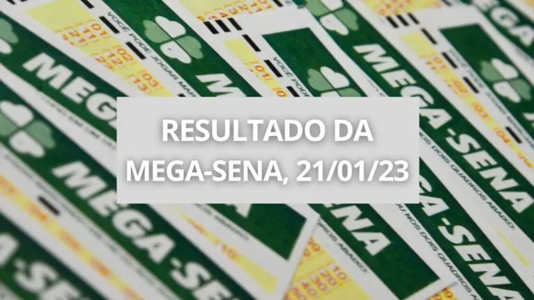 Resultado da Mega-Sena de sábado, concurso 2557 (21/01/2023)
