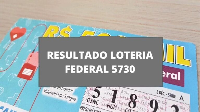 Resultado da Loteria Federal 5730 de quarta-feira (11/01/2023)