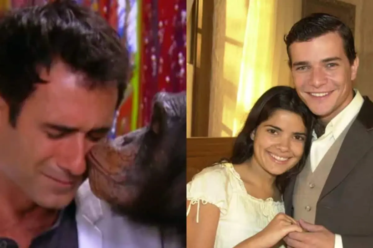 na imagem as novelas Caras & Bocas e Cabocla