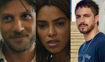 Imagem de ari, brisa e romulo na novela travessia