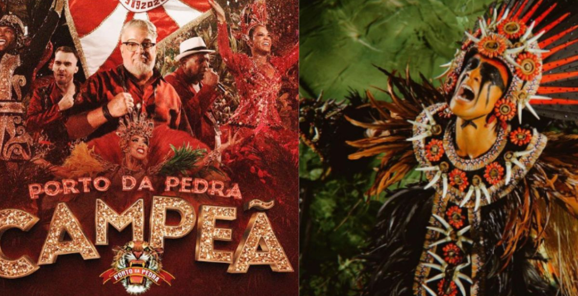 A escola de samba Porto da Pedra (na imagem) subiu para o grupo especial