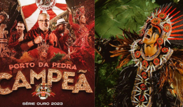 A escola de samba Porto da Pedra (na imagem) subiu para o grupo especial