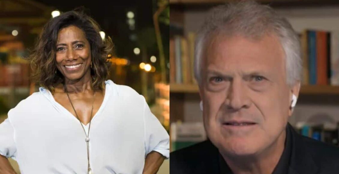 Glória Maria e Pedro Bial