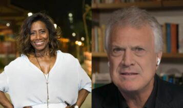 Glória Maria e Pedro Bial