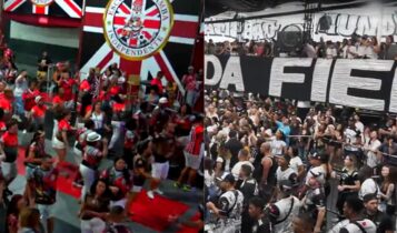 ordem dos desfiles tem tricolor (na imagem da esquerda) e gaviões (na direita)