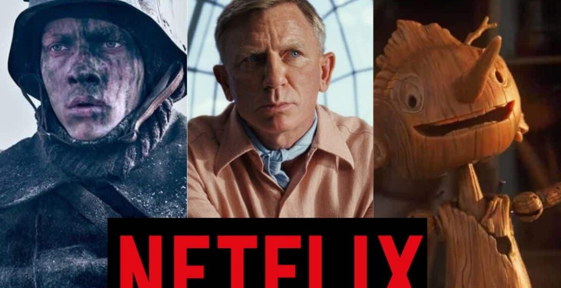 na imagem, cenas de filmes indicados ao oscar 2023 que podem ser assistidos na netflix