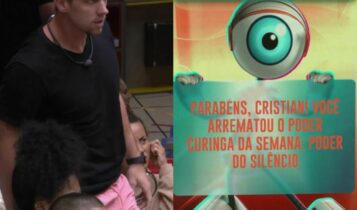Poder coringa do BBB 23 foi conquistado por Cristian (na imagem)