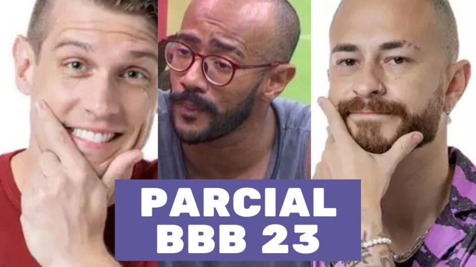 na imagem os brothers que aparecem na parcial desta semana com porcentagem de enquete