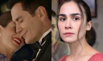 Alvaro e Ariadna na novela vencer o desamor e dafne na imagem da direita