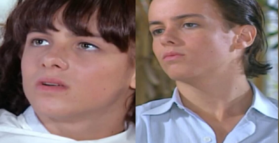 Kayky Brito como Bernadete e depois como bernardo