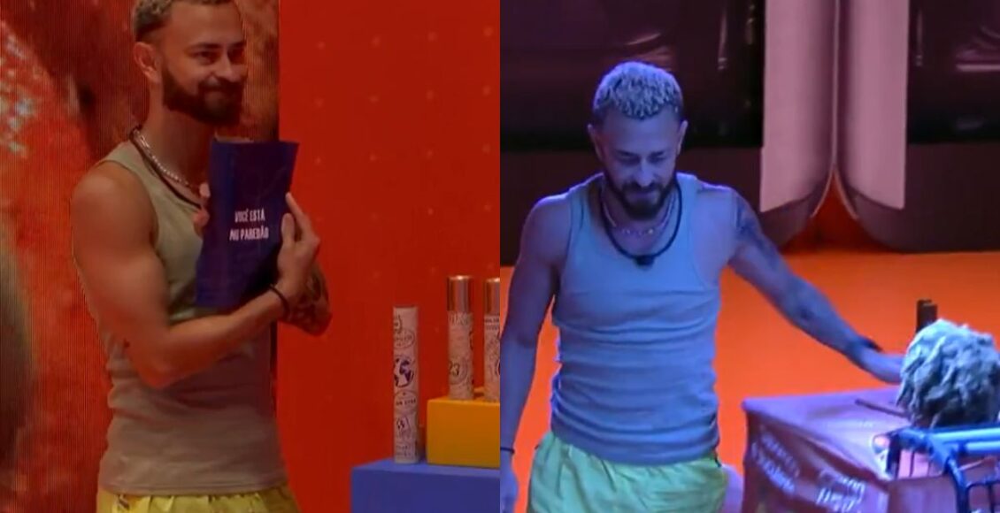 Fred se deu mal na prova do líder (na imagem) e agora é quem está no paredão do BBB 23