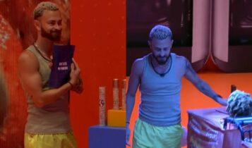 Fred se deu mal na prova do líder (na imagem) e agora é quem está no paredão do BBB 23