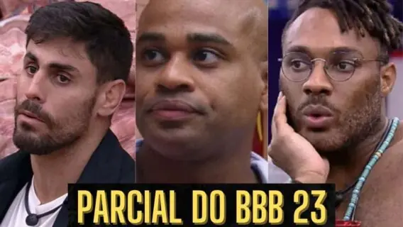 Quem sai do BBB 23 hoje: parcial da votação Sapato, Cezar e Fred Nicácio