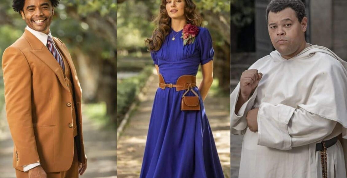 na imagem os atores da novela amor perfeito