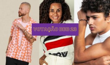 Como está a votação do BBB 23 entre Fred, Domitila e Gabriel que estão na imagem