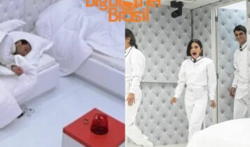 Na imagem o quarto branco do BBB 9 e bbb 20