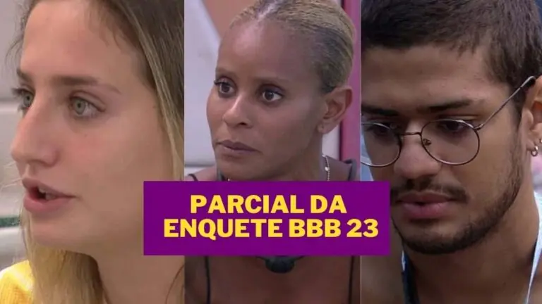 Parcial da enquete BBB 23  UOL: quem sai entre Bruna, Aline e Gabriel