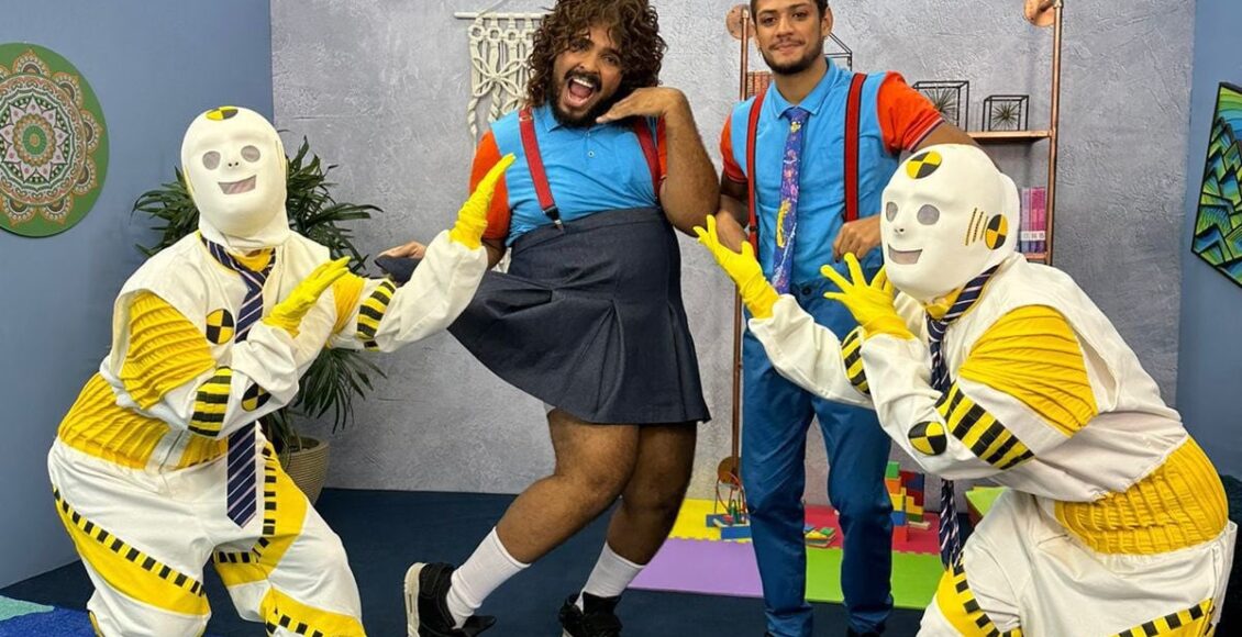 Humorista Paulo Vieira e Gabriel