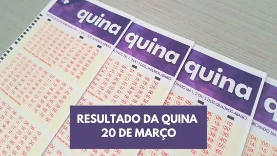 Resultado da Quina concurso 6104 de hoje, segunda – 20/03/2023