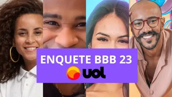 BBB 23: enquete UOL parcial já mostra quem volta do 9º paredão