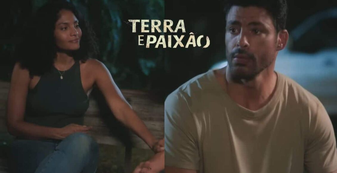 Na imagem, Aline e Caio de Terra e Paixão