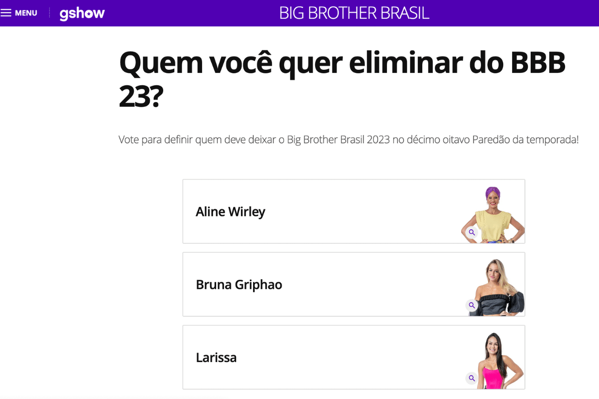 Votação Gshow