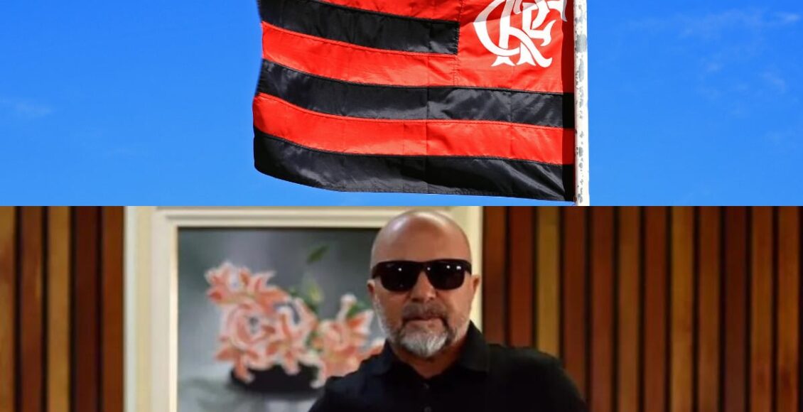 Sampaoli segura camisa do Flamengo