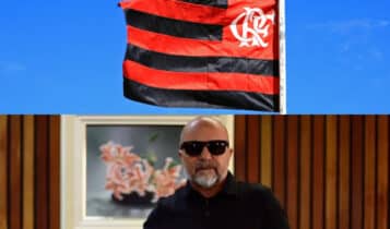 Sampaoli segura camisa do Flamengo