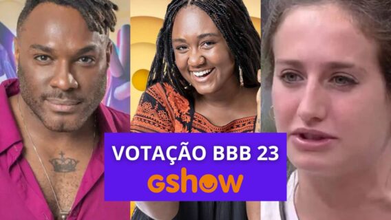 Votação Gshow BBB 23 para eliminar Fred, Sarah ou Bruna