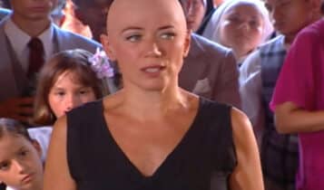 Lilia Cabral careca em chocolate com pimenta como bárbara
