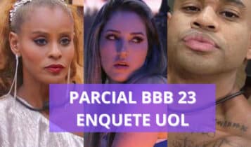 Parcial da enquete UOL da tarde mostra votação acirrada no 14º paredão Parcial da enquete UOL