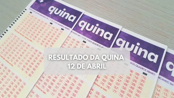 Resultado da Quina de quarta, concurso 6123 de hoje (12/04/23)