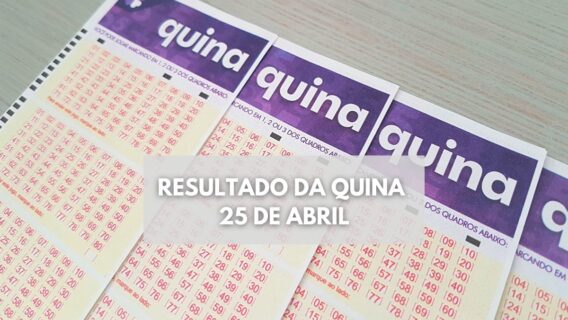 Resultado da Quina concurso 6133 de hoje, terça (25/04/2023)