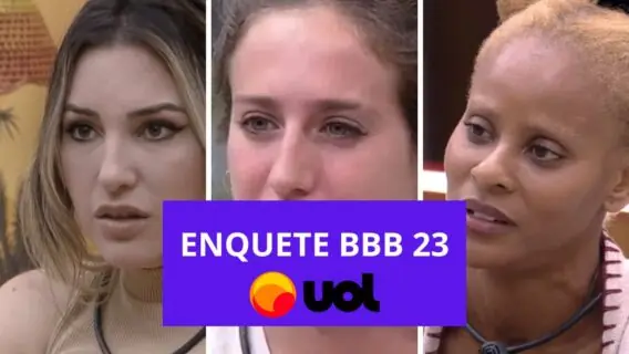 BBB 23: enquete UOL parcial já mostra quem ganha o reality hoje