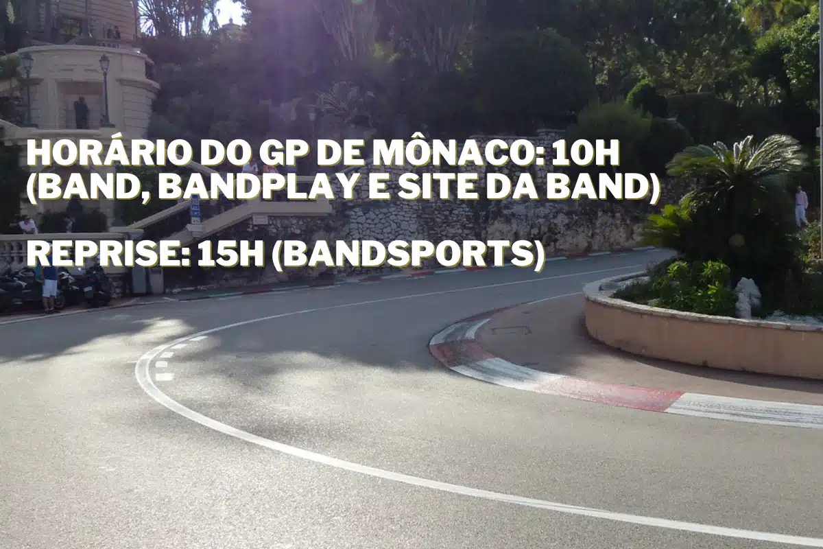 que horas é a corrida da Fórmula 1 hoje na Band