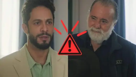 Luigi é desmascarado e tenta fugir em Terra e Paixão