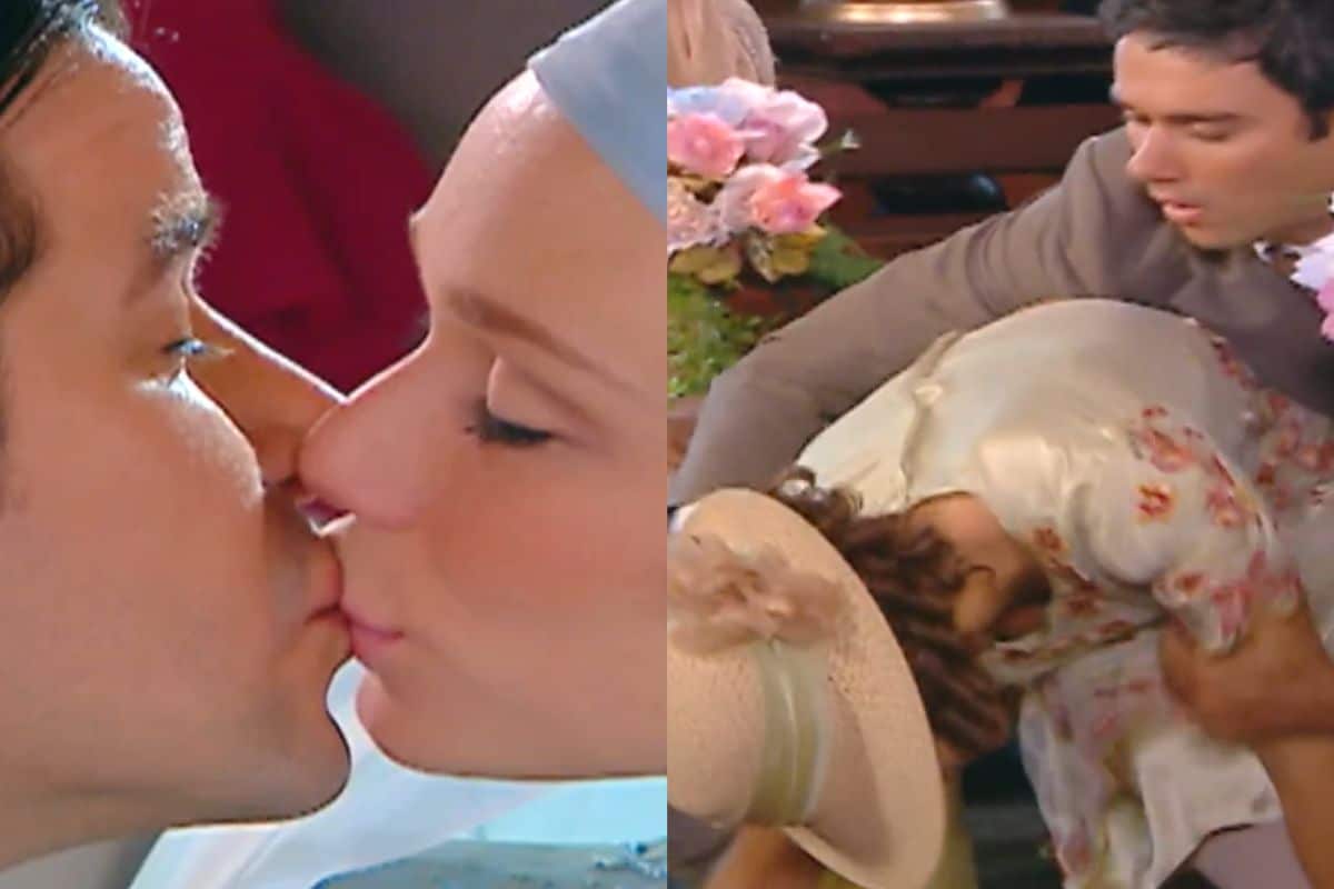 olga desmaia apos beijo