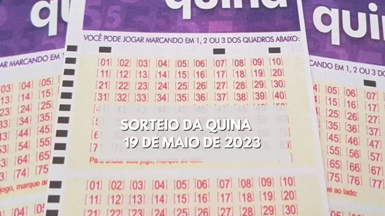 Resultado da Quina 6153 de hoje (19/05/23); prêmio de R$ 1,5 milhão