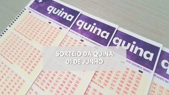 Resultado da Quina da quinta, concurso 6164 de hoje (01/06/23)