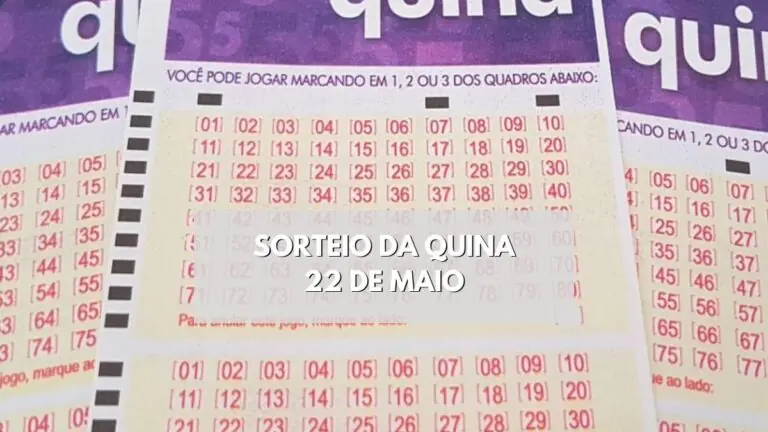 Resultado da Quina 6155 de hoje (22/05/23); prêmio de R$ 11,2 milhões
