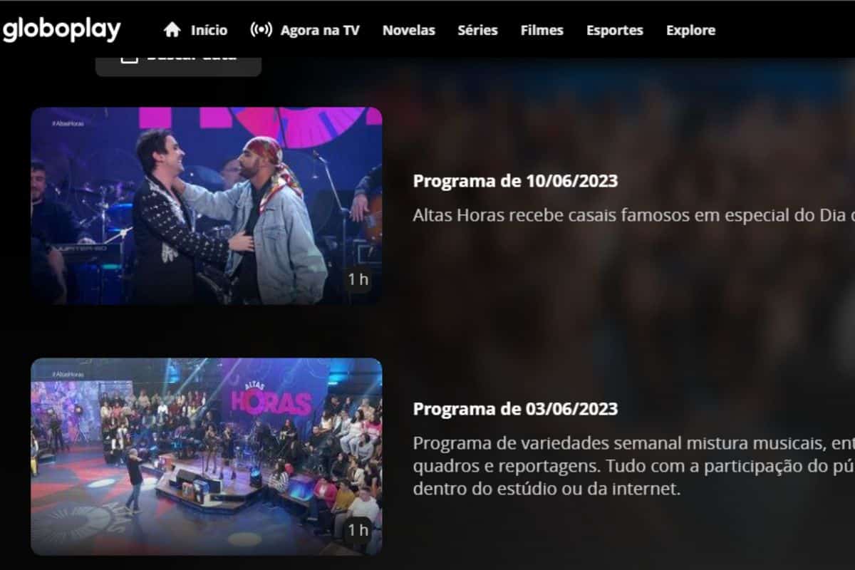 Quem são os cantores do Altas Horas hoje, especial de festa junina altas horas na globoplay