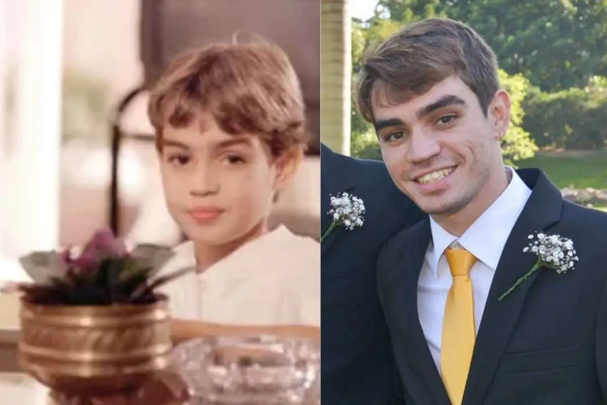 André Ricardo interpretou Luizinho entre as crianças da novela História de Amor