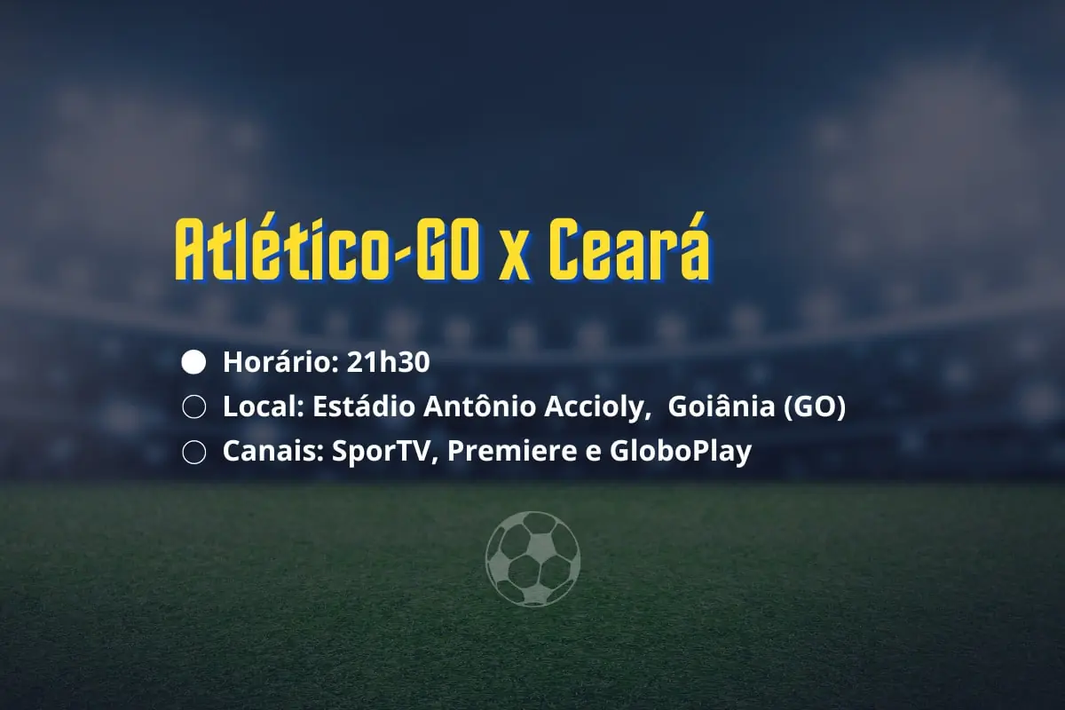 Onde vai passar o jogo do Ceará x Atlético GO?