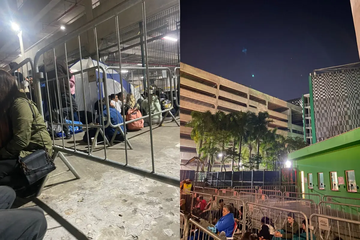acampar para comprar ingressos de Taylor Swift no Brasil