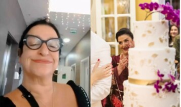 Grace Gianoukas mãe de luigi em terra e paixão