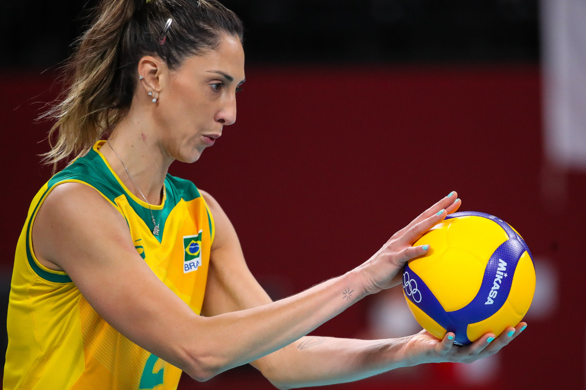 altura das jogadoras do Brasil