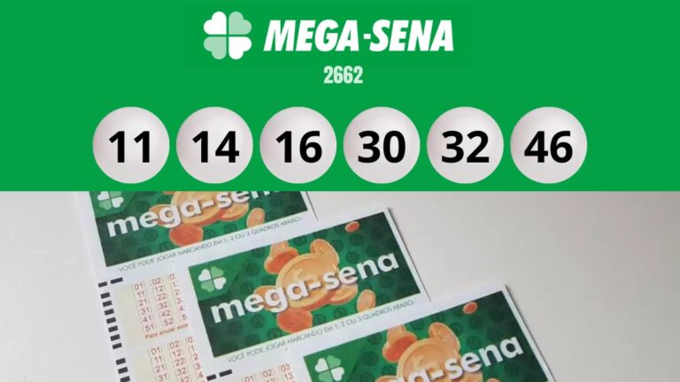 Resultado da Mega-Sena 2662 em tempo real no sábado