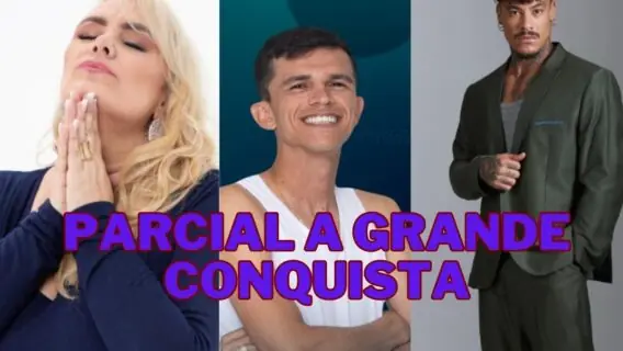 R7.com votação A Grande Conquista: porcentagem de quem sai na 4ª berlinda